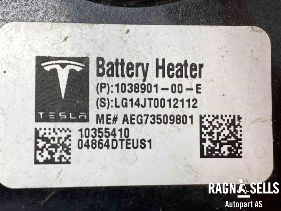 Batterivarmer/kjøl til Tesla Model S 2013-2016 (Fase 1)  (1038901-00-E|)