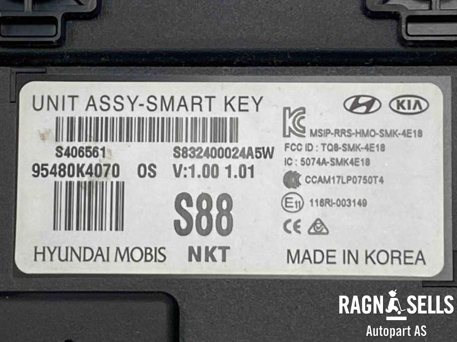 Styreenhet diverse til Hyundai Kona 2017-2021 (Type I, Fase 1)  (95480K4070|)