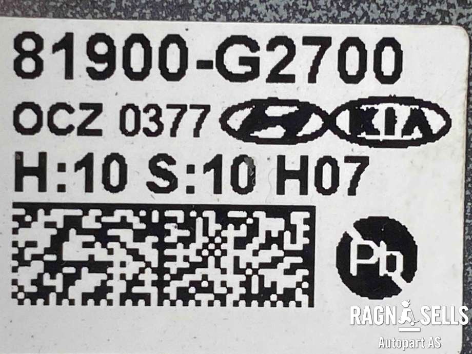 Rattaksel elektrisk servo til Hyundai Kona 2017-2021 (Type I, Fase 1)  (81900G2700|)