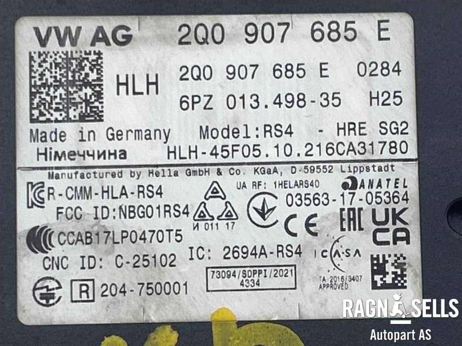 Styreenhet diverse til VW ID.4 2020-->>  (2Q0 907 685 E|)