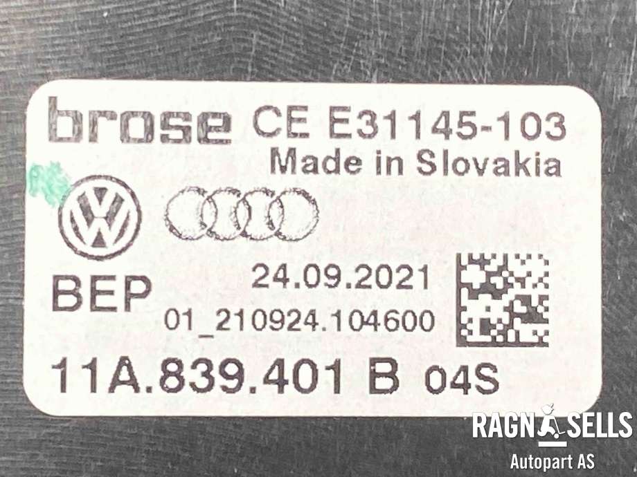 Ruteheis venstre bak til VW ID.4 2020-->>  (11A 839 461 B|)