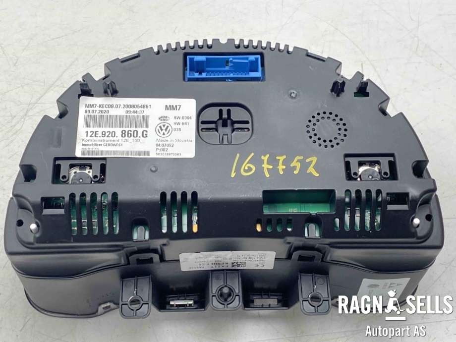 Instrumentpanel til VW E-Up 2019-->>  (F 12E 920 860 G|)