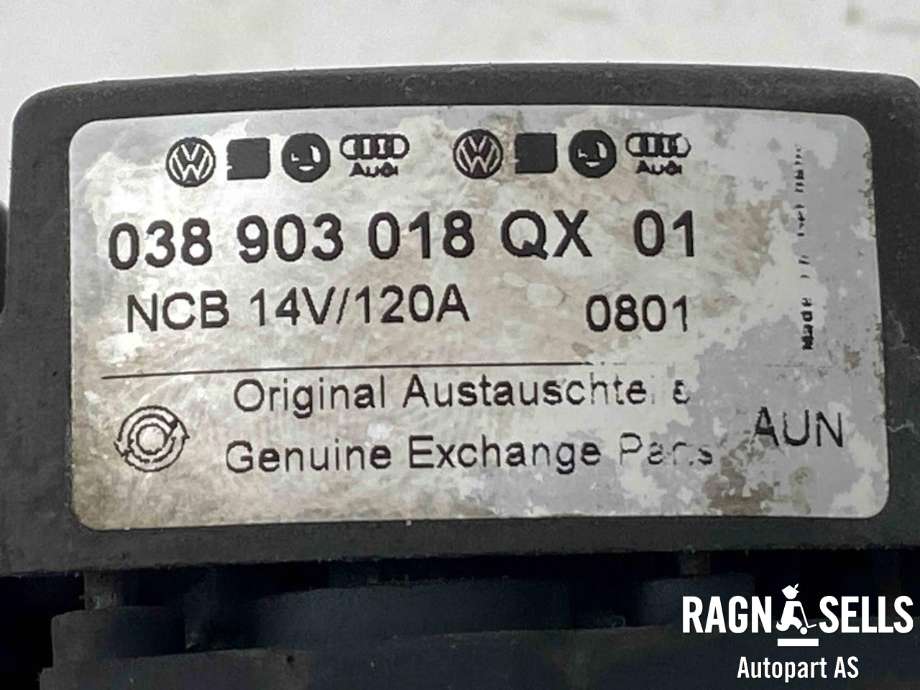 Dynamo diesel til VW Transporter / Caravelle 2003-2009 (Fase 1) (T5) (T5) (038 903 018 Q| LR 1120-701| 028 903 030 A| 038 903 023 S| 038 903 024 F| 038 903 024 G|028 903 028 E| 028 903 029 G| 028 903 030|1100712| 1253624| 3M211 0300 BA| 98VW 10300 EA)