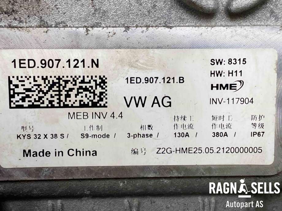 Inverter elbil til VW ID.4 2020-->>  (1ED907121N|)