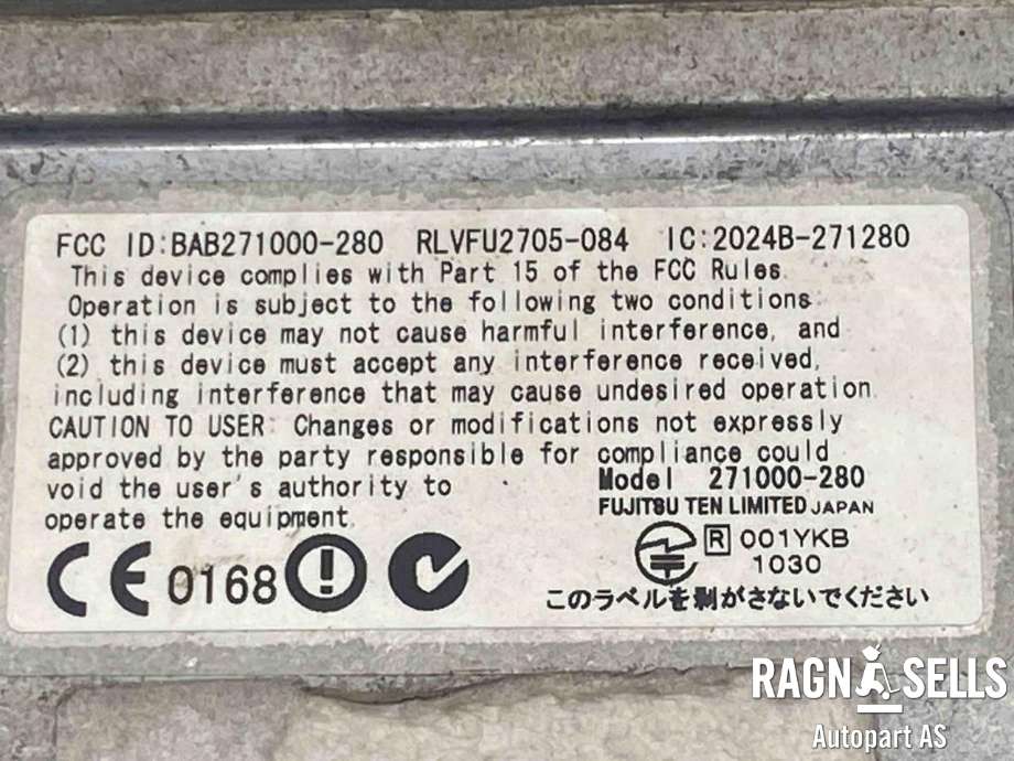Sensor radar til Volvo S80 2006-2013 (Type II, Fase 1)  (30764939|4R83-9G768-BC|)