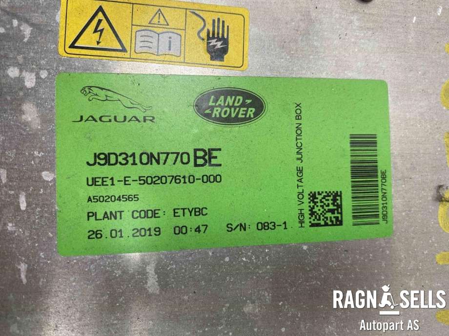 Koblingsboks elbil (HVJB) til Jaguar I-PACE 2018-->>  (J9D310N770BE||T4K5756)
