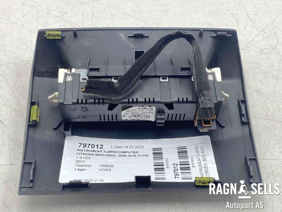 Instrument kjørecomputer til Citroën Berlingo 2008-2015 (Type II, Fase 1)  (9676655380|)