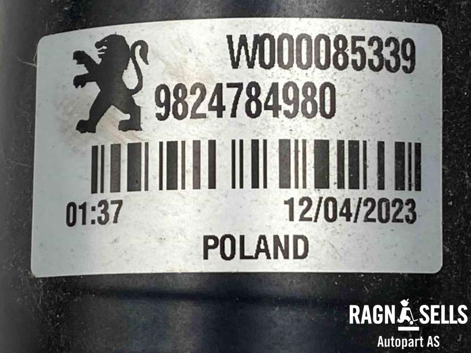 Viskermotor frontrute komplett m/overføring til Opel Mokka E 2020-->> (Type II)  (N/A|9824784980|W000085339|W000096769)