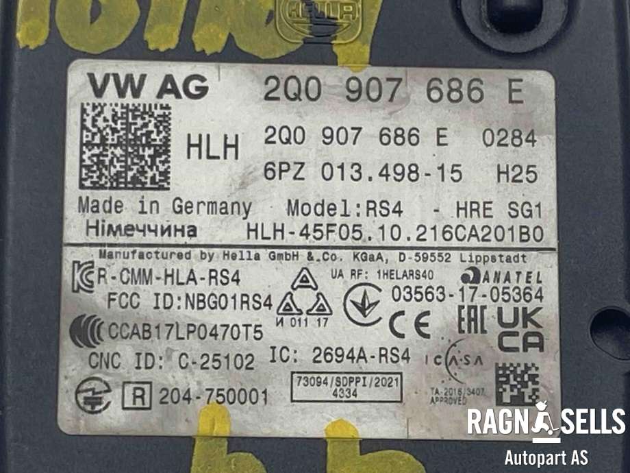 Styreenhet diverse til VW ID.4 2020-->>  (2Q0 907 686 E|)