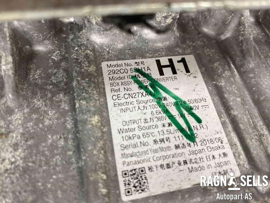 Batterilader (OBC - On Board Charger) til Nissan Leaf 2018-->> (Type II) (292C05SH1A|)