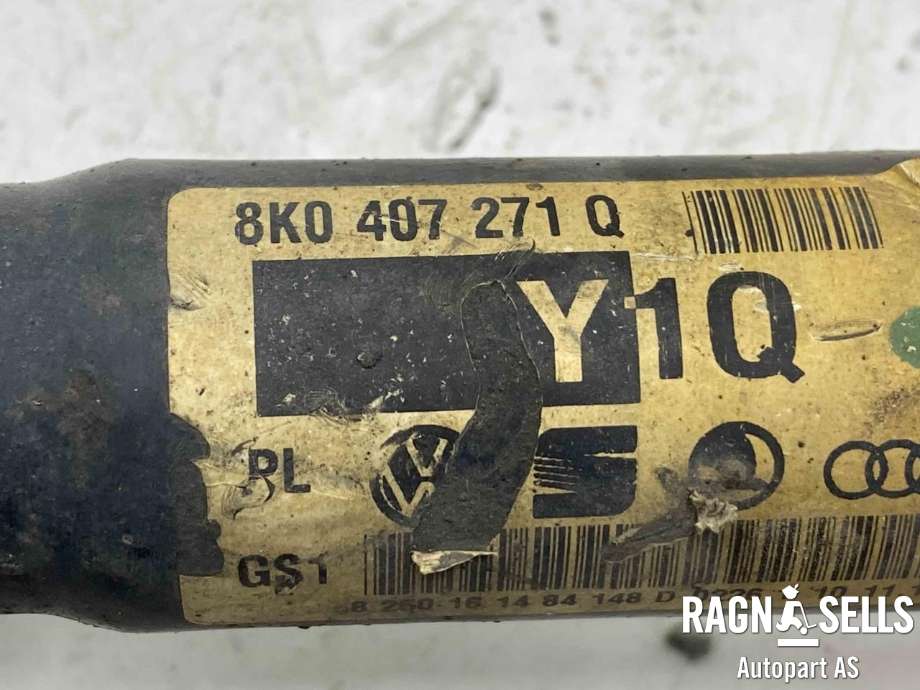 Drivaksel høyre foran, diesel/manuell til Audi A5 2007-2016 (Type I) (8K0 407 271 Q|)
