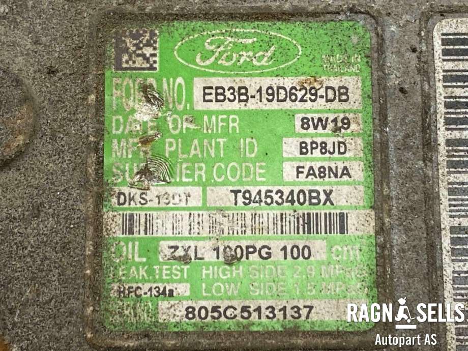 Aircondition kompressor til Ford Ranger / Ranger Raptor 2015-2022  (2040822|)