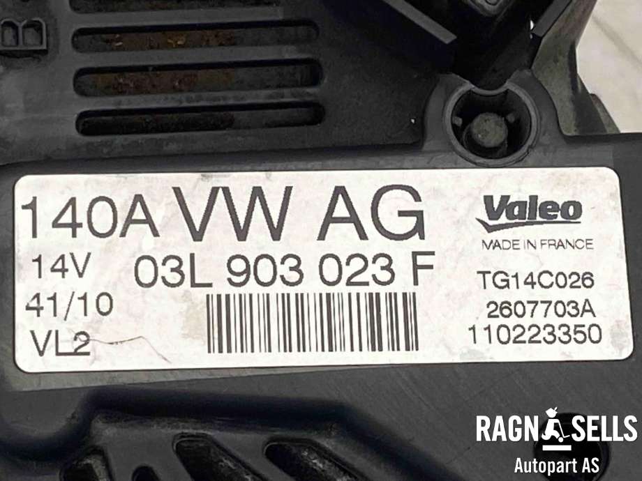 Dynamo diesel til VW Golf VI 2008-2012  (03L 903 023 F|)