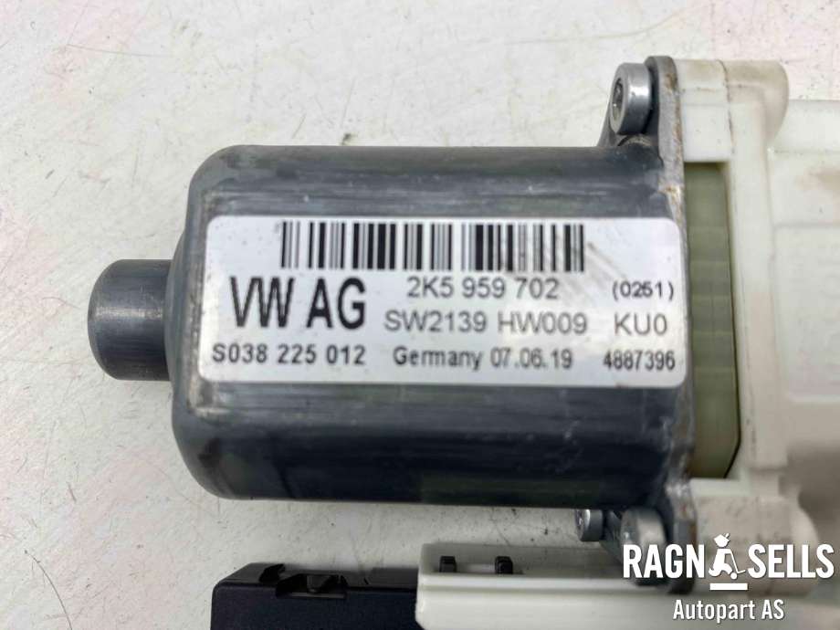 Ruteheis, kun motor, høyre foran til VW Caddy 2015-2020 (Type III, Fase 3)  (2K5 959 702 A|)