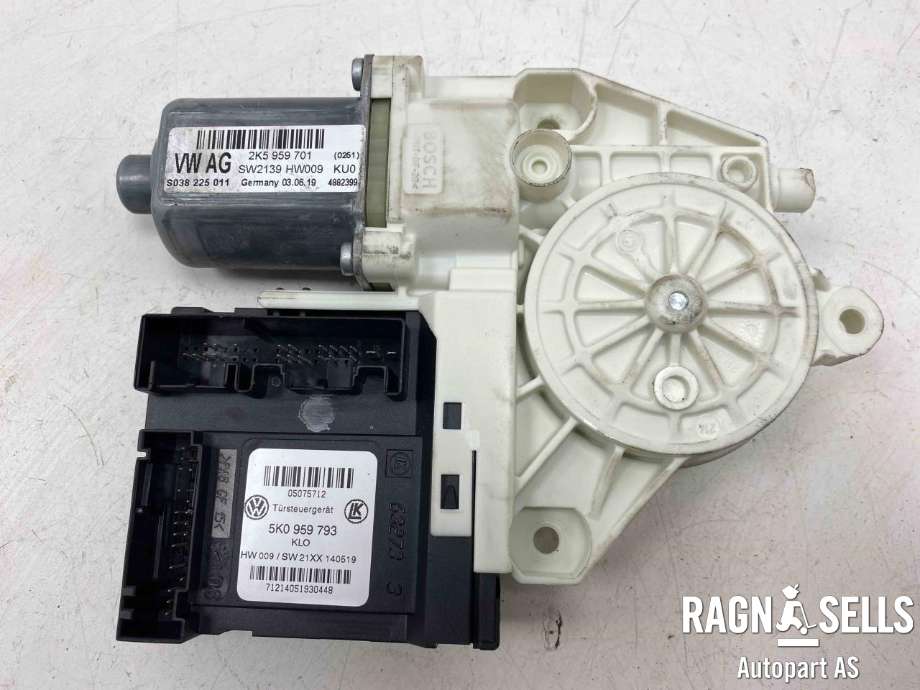Ruteheis, kun motor, venstre foran til VW Caddy 2015-2020 (Type III, Fase 3)  (2K5 959 701 A|)