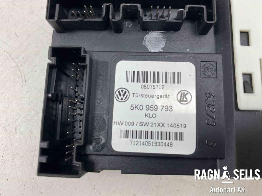 Ruteheis, kun motor, venstre foran til VW Caddy 2015-2020 (Type III, Fase 3)  (2K5 959 701 A|)