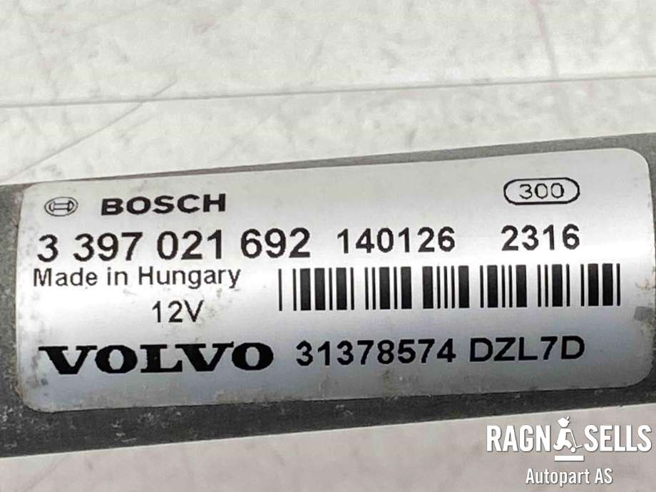 Viskermotor frontrute komplett m/overføring til Volvo V40 2012-2019  (31378574|)