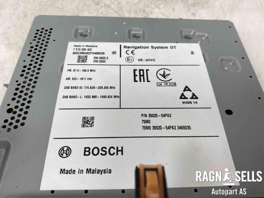 Bilstereo navigasjon til Suzuki Vitara 2015-->> (Type IV)  (3992054PA2|)