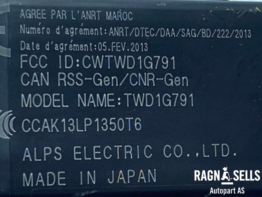 Sensor dekktrykk til Nissan Leaf 2018-->> (Type II)  (TWD1G791|)