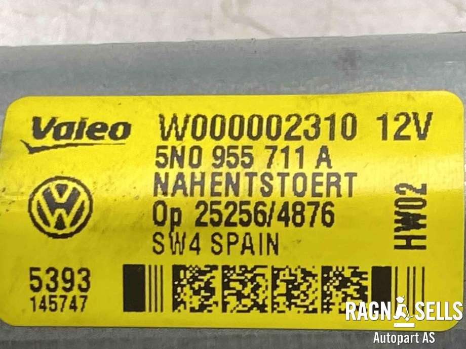 Viskermotor bakrute til VW Tiguan 2011-2016 (Type I, Fase 2)  (5N0 955 711 B|)