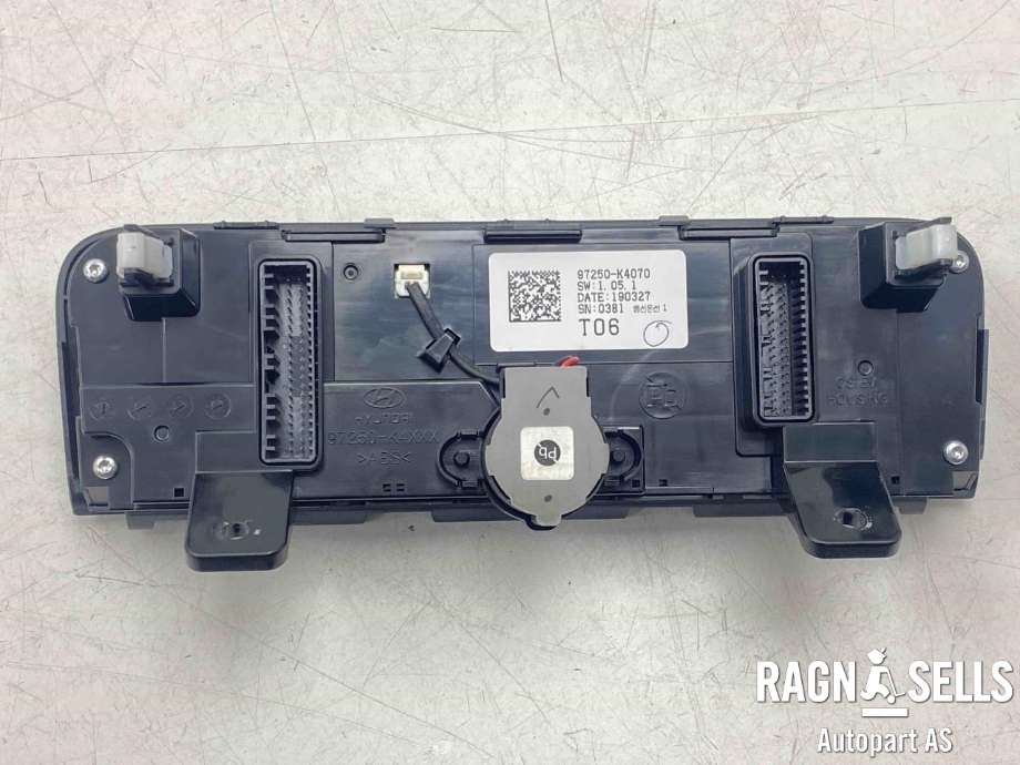 Varmeapparat betjening til Hyundai Kona 2017-2021 (Type I, Fase 1)  (97250K4070|)