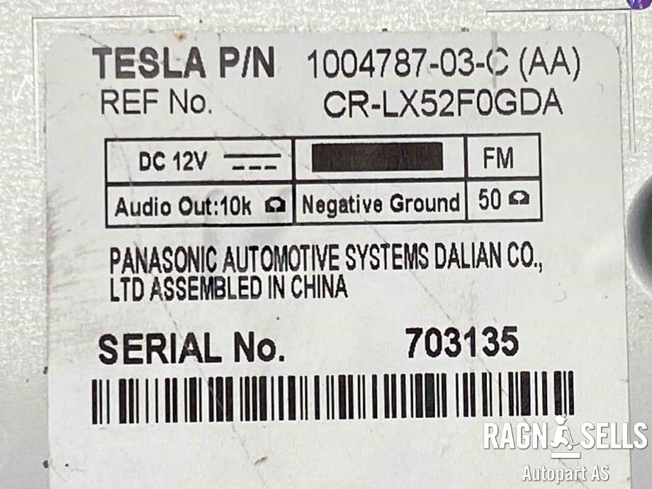 Bilstereo diverse til Tesla Model S 2013-2016 (Fase 1)  (1004787-03-C|)