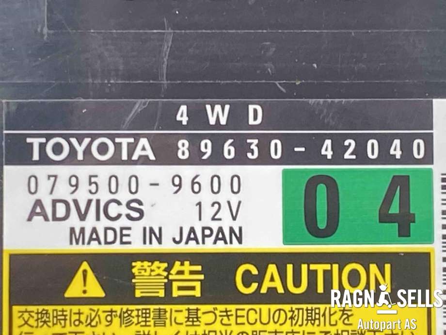 Styreenhet diverse til Toyota RAV4 2009-2013 (Type III, Fase 2)  (8963042040|)