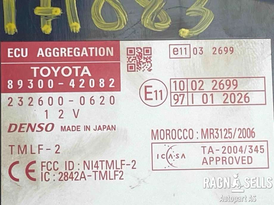 Styreenhet diverse til Toyota RAV4 2009-2013 (Type III, Fase 2)  (8930042082|)