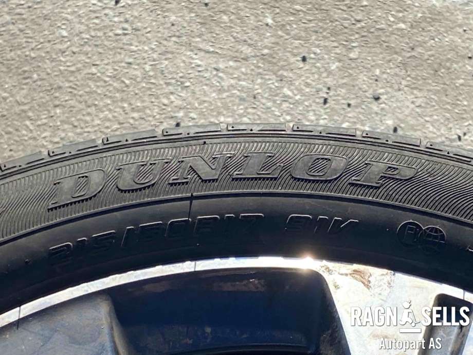 Hjulsett aluminium sommer til Nissan Leaf 2018-->> (Type II)  (DUNLOP|5X114|3/ET45/66|1|215/50/17|)