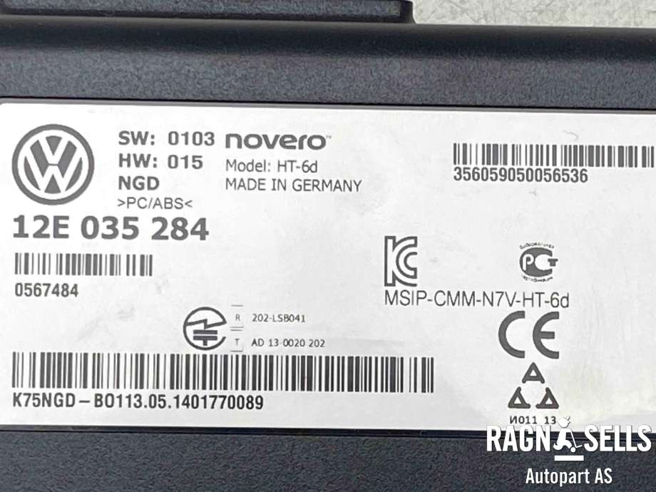 Styreenhet diverse til VW Up 2012-2019  (12E035284|)