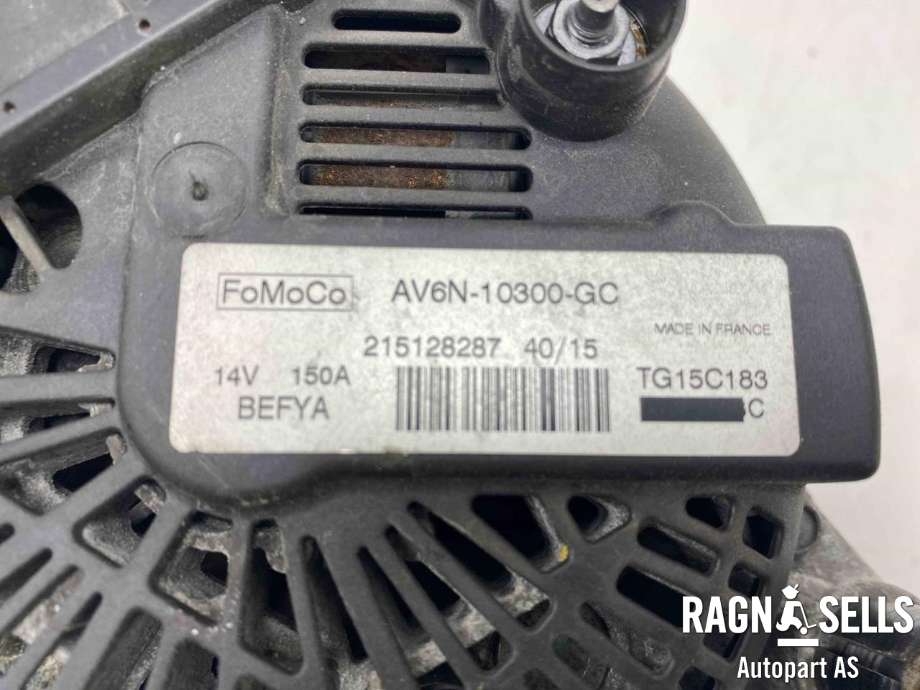 Dynamo diesel til Ford C-Max 2015-2019 (Type II, Fase 2)  (FOMOCO|AV6N-10300-GE|AV6N-10300-GC|AV6N10300GB|AV6N10300GD|1506300|1685793|1704769|1707065|1857696|2032603|2260730|31285659|Y406-18-300|Y666-18-300A|30659390|31285808|36000909|36001501)