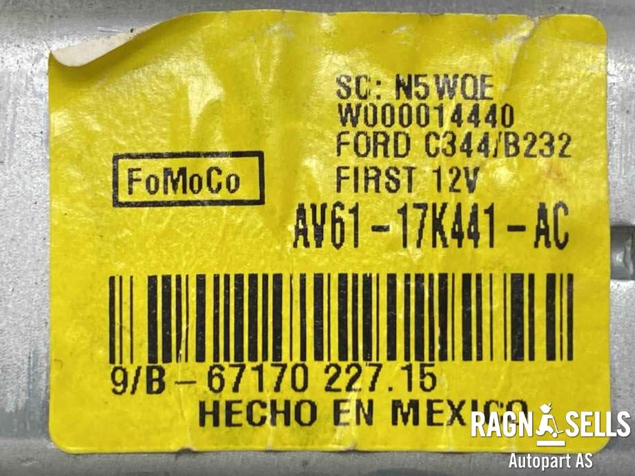 Viskermotor bakrute til Ford C-Max 2015-2019 (Type II, Fase 2)  (FOMOCO|AV61-17K441-AC||1755929)