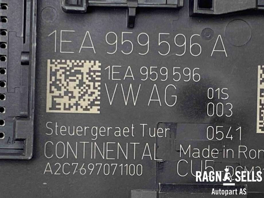 Styreenhet dør høyre bak til VW ID.4 2020-->> (1EA 959 596 E|)