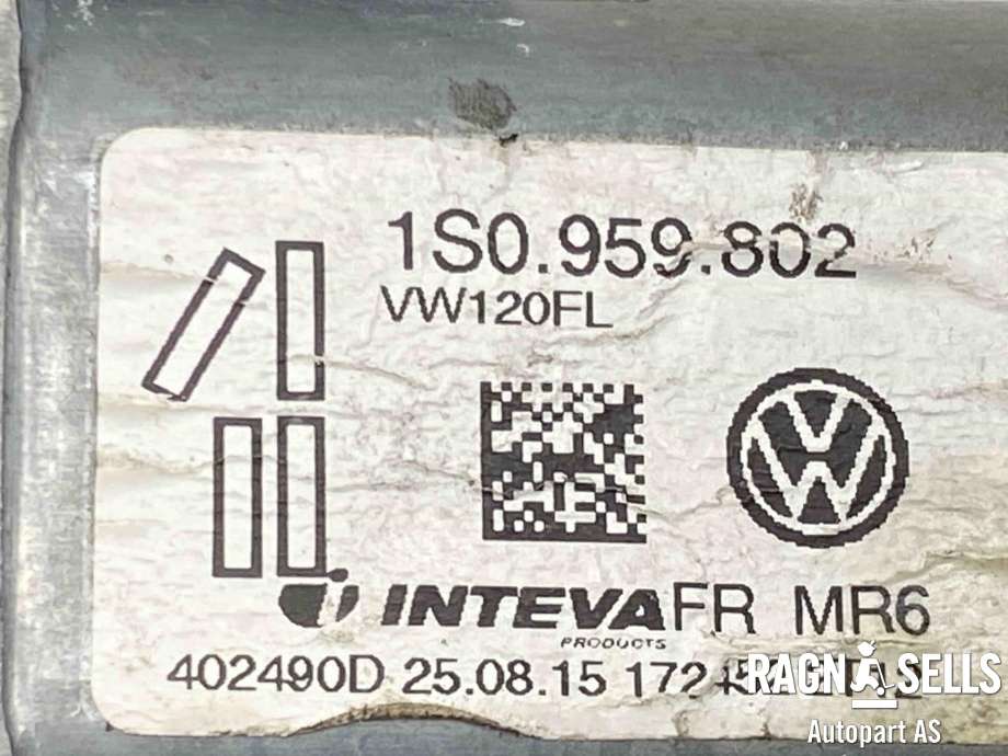 Ruteheis, kun motor, venstre foran til VW Up 2012-2019  (1S0 959 802|)