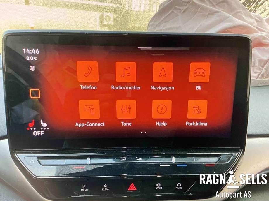 Bilstereo navigasjon skjerm til VW ID.4 2020-->>  (10A919606D|10B 919 606 B|)