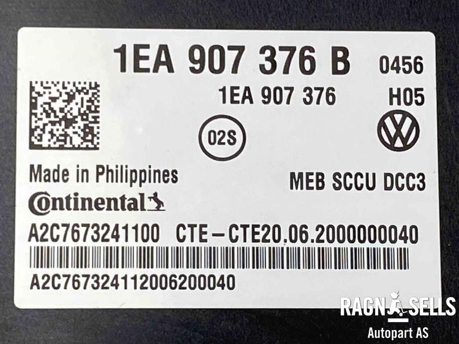 Styreenhet nivå/luftfjæring til VW ID.4 2020-->>  (CONTINENTAL|1EA907376B|)