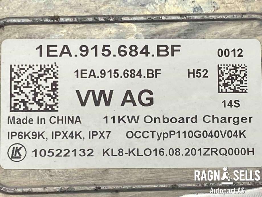Batterilader (OBC - On Board Charger) til VW ID.4 2020-->> (1EA915684BF|)