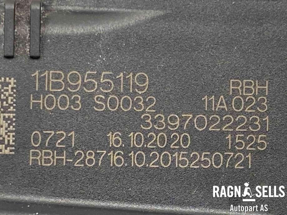 Viskermotor frontrute komplett m/overføring til VW ID.4 2020-->>  (11B 955 023|11B 955 023 A|)