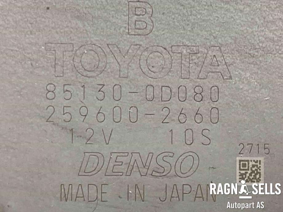 Viskermotor bakrute til Toyota Yaris 2014-2020 (Type III, Fase 2)  (851300D080|)