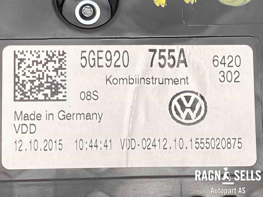 Instrumentpanel til VW e-Golf 2014-2017 (Fase 1)  (5GE 920 755 A|)