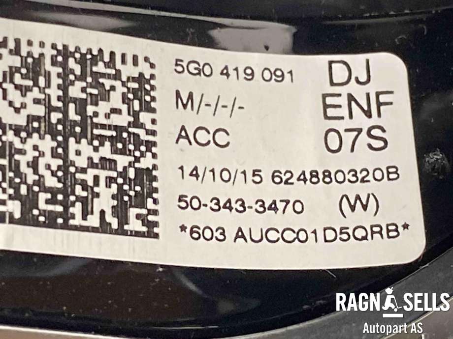 Ratt til VW e-Golf 2014-2017 (Fase 1)  (5G0 419 091 GB|)