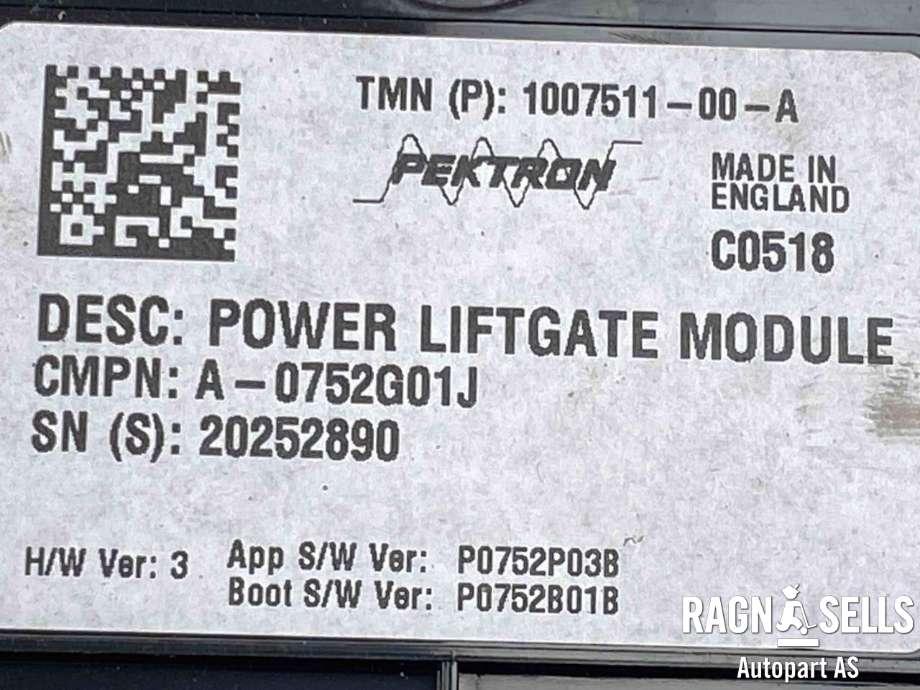 Styreenhet elektrisk bakluke til Tesla Model S 2016-2021 (Fase 2)  (100751100A|)