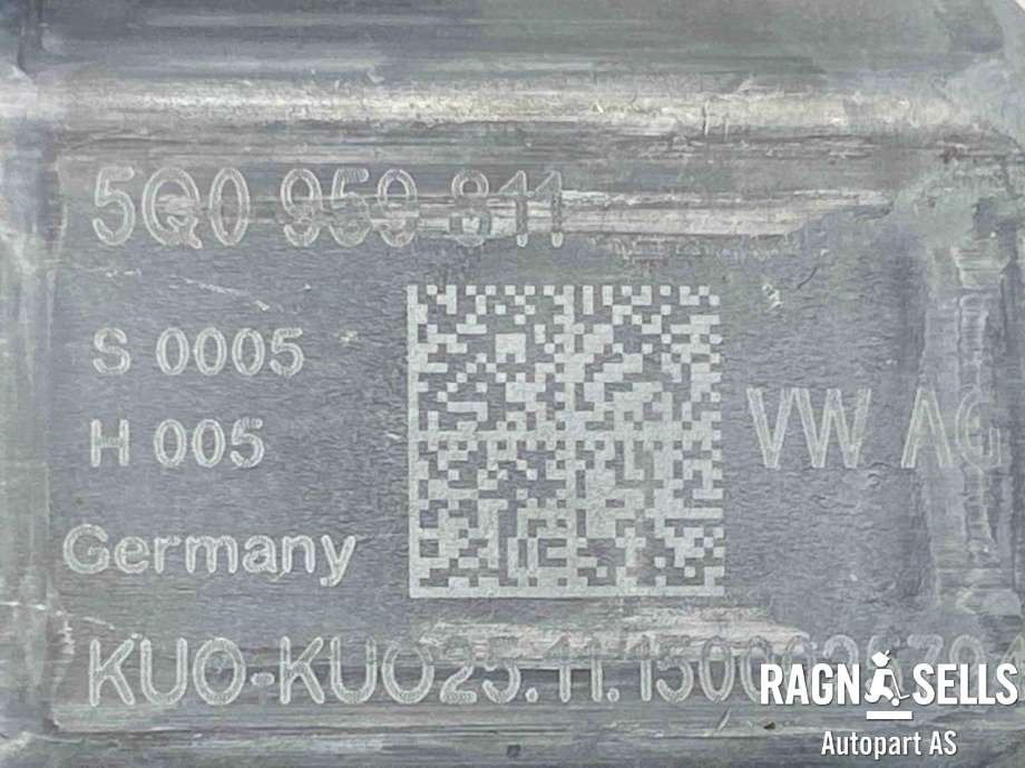 Ruteheis, kun motor, venstre bak til VW e-Golf 2014-2017 (Fase 1)  (BOSCH|5Q0 959 407|)