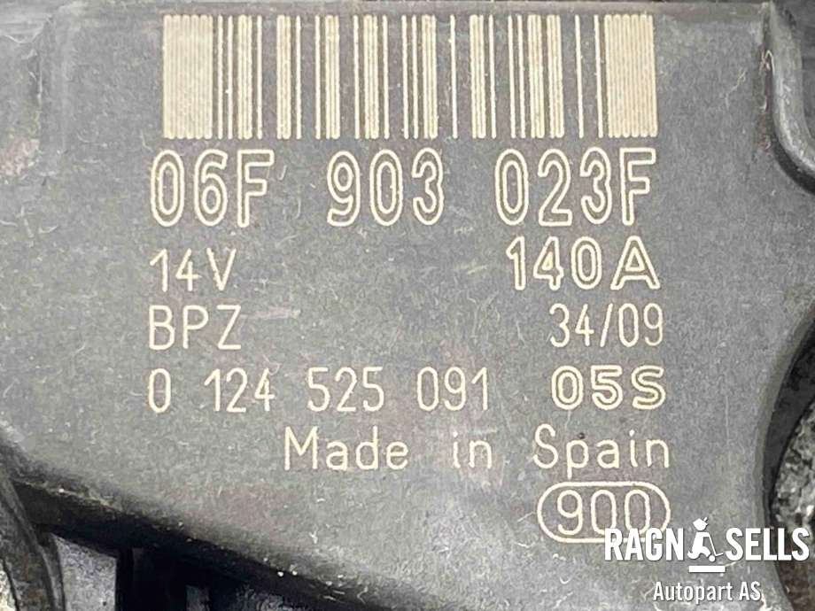 Dynamo diesel til VW Polo 2009-2014 (Type V, Fase 1)  (06F 903 023 F| 06F 903 023 H|028 903 029 N| 03L 903 023 F| 06F 903 023 A|06F 903 023 C| 06F 903 023 J| HVW 000 154 01 02)