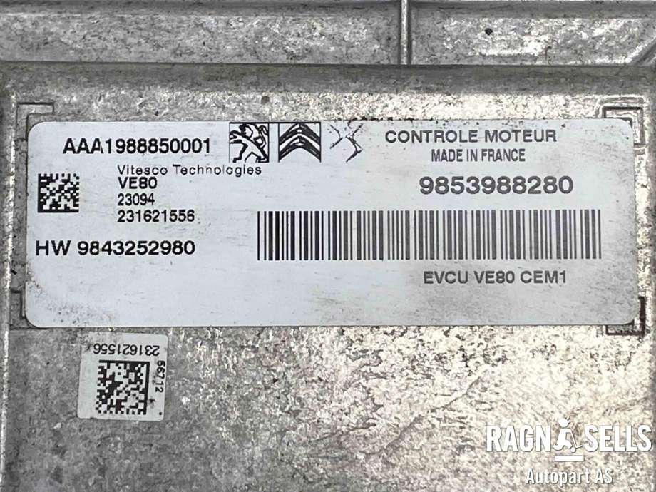 Styreenhet motor til Opel Mokka E 2020-->> (Type II)  (N/A|9853988280|)