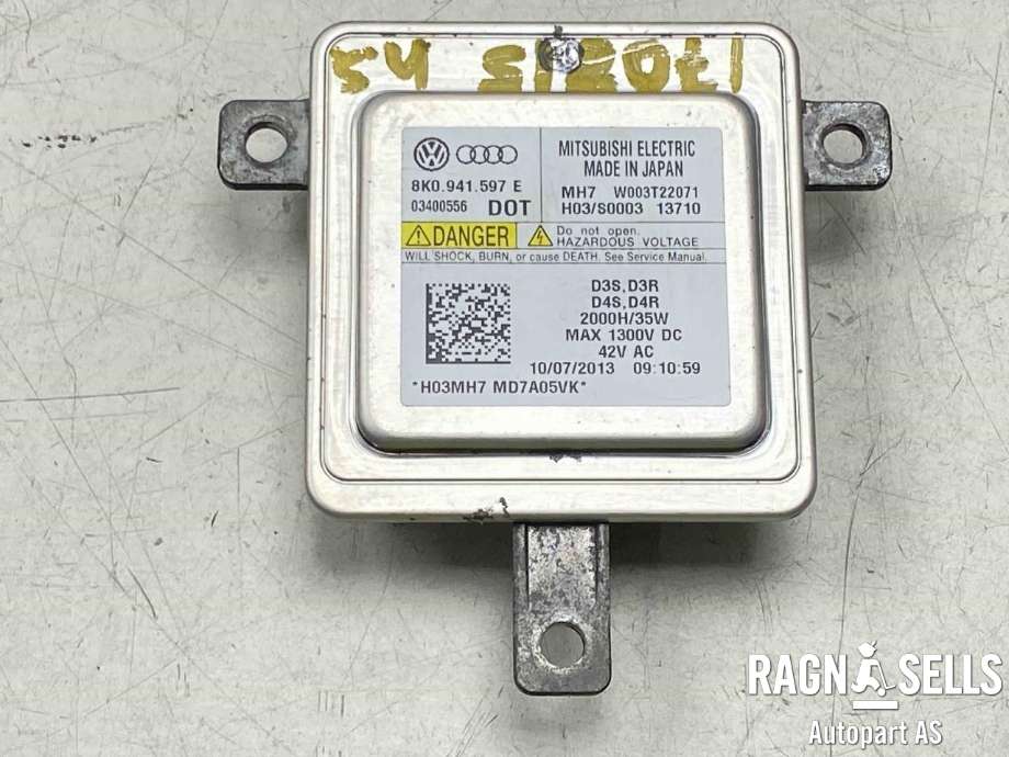 Styreenhet xenon/ballast til VW Tiguan 2011-2016 (Type I, Fase 2)  (8K0 941 597 E|)