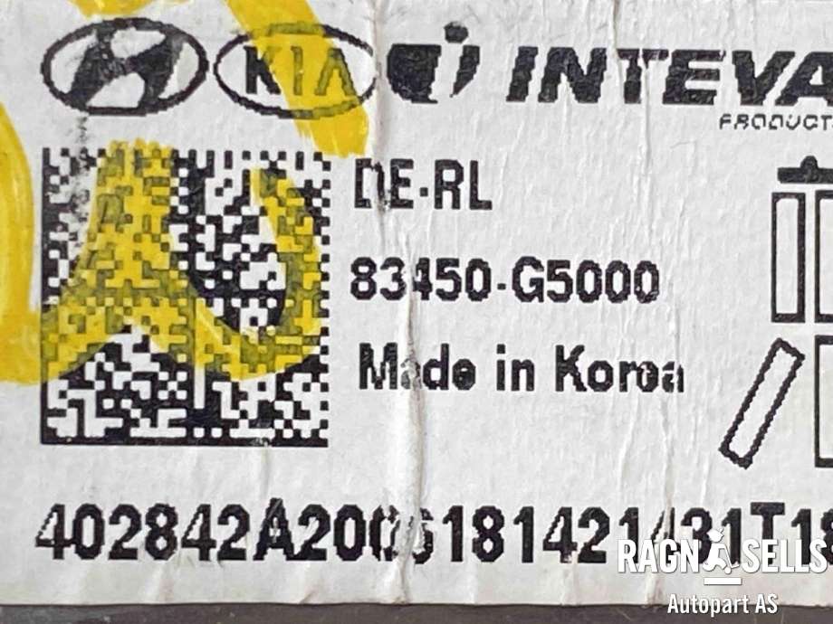 Ruteheis, kun motor, venstre bak til Kia Niro 2016-2021  (83450G5000|)