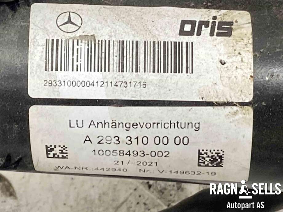 Hengerfeste til Mercedes EQC 2019-->>  (A 293 310 00 00|)