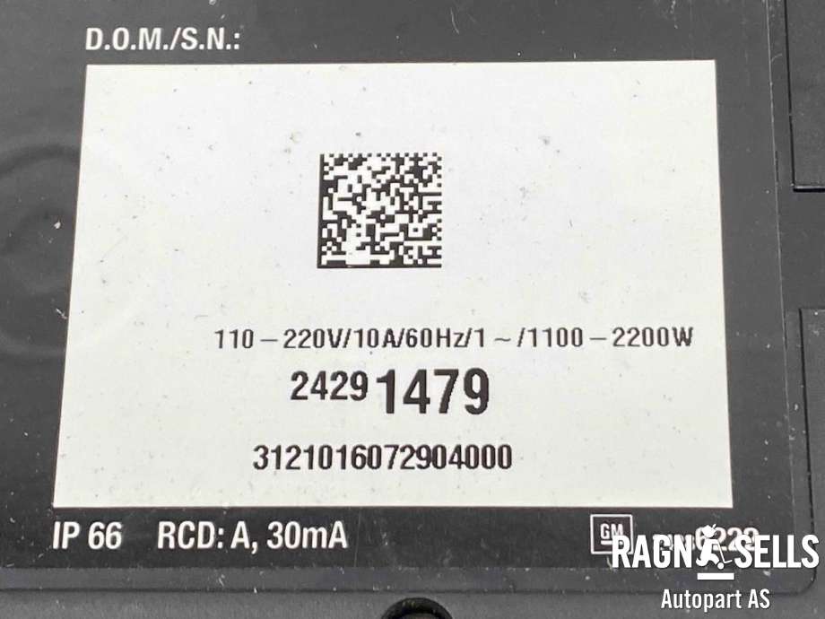 Batterilader kabel til Opel Ampera-e 2017-->> (Type II)  (24291479|24286222|)