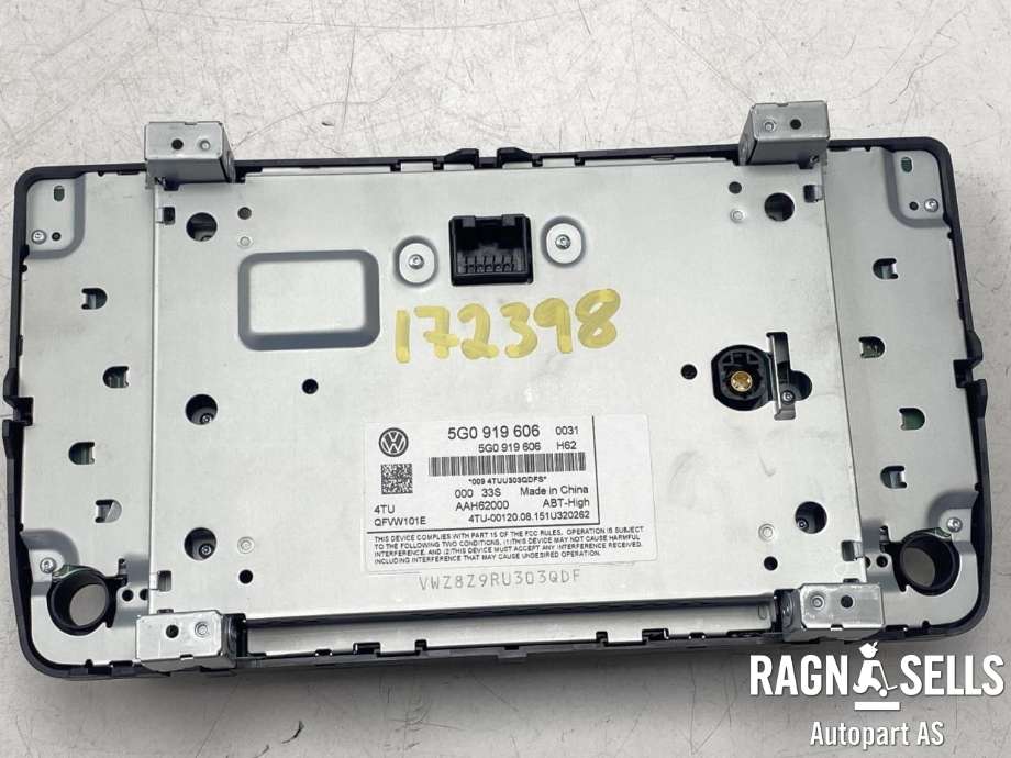 Bilstereo navigasjon skjerm til VW Passat 2015-2019 (Fase 1) (B8) (B8) (5G0 919 606|)